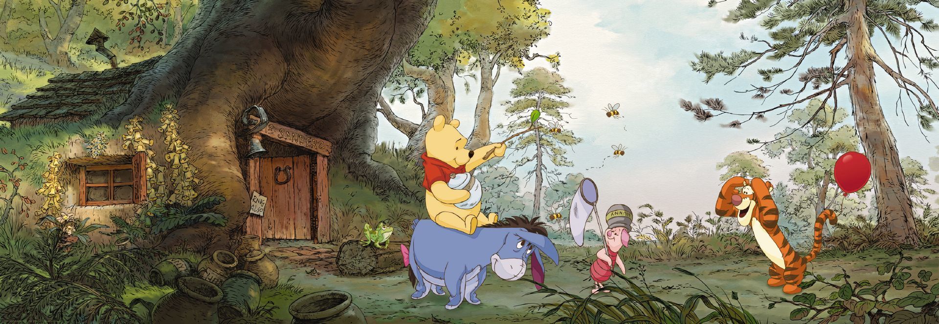 Обои Komar Disney 4-413 Pooh`s House.
