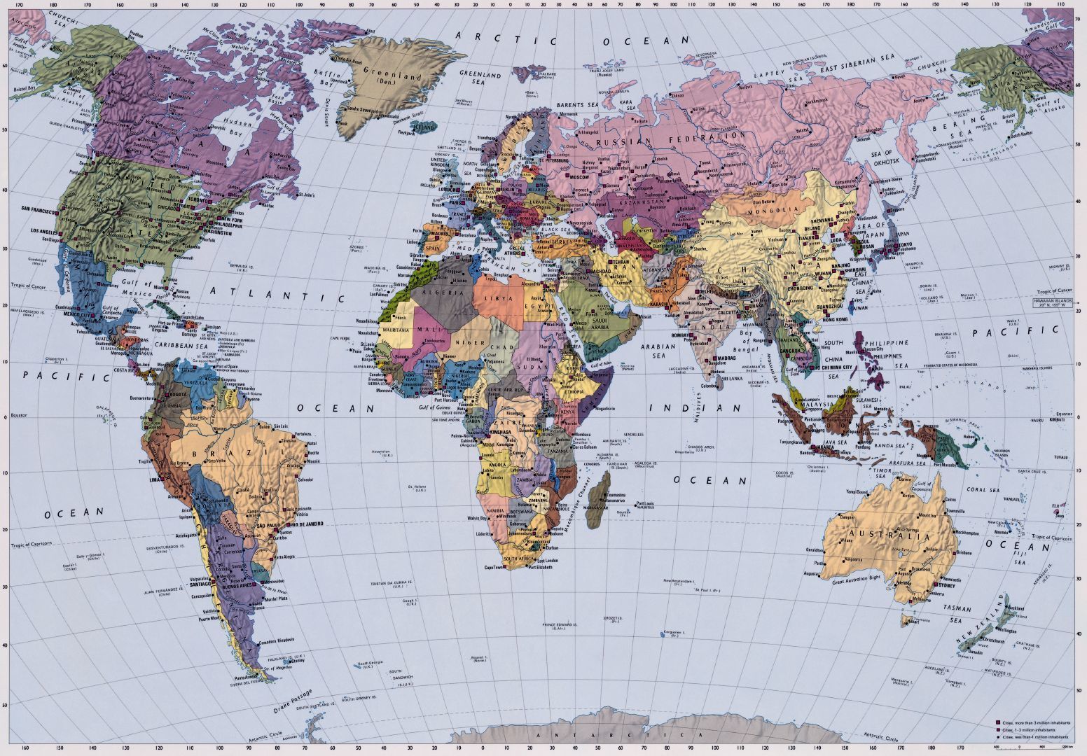 Политическая Карта Мира Настенная Большая Купить