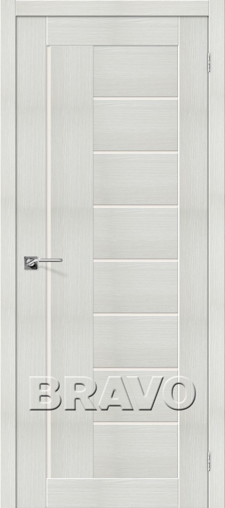 Купить межкомнатные двери Bravo Порта-29 Bianco Veralinga СТ-Magic Fog