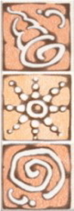 Керамическая плитка Керамин Антарес 3Н Бордюр ракушки 200х62х7,5 