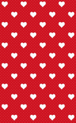 Самоклеющаяся пленка D-C-Fix Декор Сердечки на красном фоне 