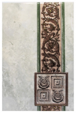 Керамическая плитка Евро-Керамика ЕК Иберия декор 06IB0060G0600207 зеленый 20*30 
