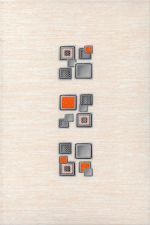 Керамическая плитка Газкерамик Декор Laura Cube оранжевый 