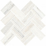 Керамическая плитка Vitra Декор Шеврон Белый рельеф K945651R 