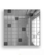 Керамическая плитка ДСТ Плитка зеркальная серебро + графит С90Г10 
