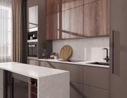 Столешница FS114 B2/1 Ай-Петри 3000*600*38 мм 1 завал матовая