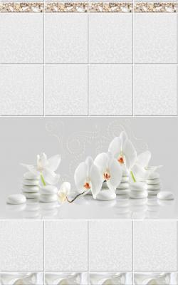 Белая орхидея узор