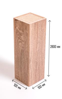 Колонна интерьерная сборная Дуб Винтаж 2800*100*100 мм