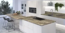 Столешница 950М Гранит Сицилия 3050*600*38 мм 1 завал R матовая