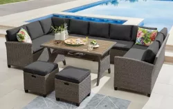 Набор мебели с диваном AFM-370A-Dark Grey