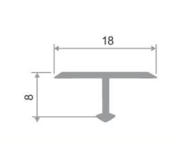 Профиль алюминиевый Т-образный ПТ-18
