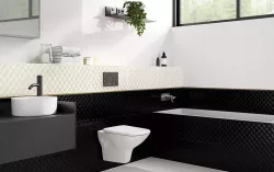 Плитка настенная Deco белый DEL051
