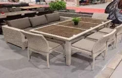 Набор мебели с диваном T365/S65/Y380B-W65 8PCS Latte