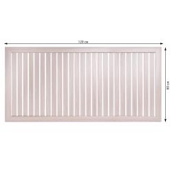 Экран радиатора реечный Deluxe 120*60 Ясень светлый v530767