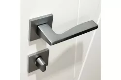 Дверные ручки RUCETTI RAP 28 SLIM-S SC матовый хром