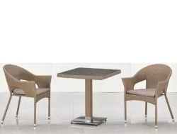 Набор мебели 2+1 T605SWT/Y79B-W56 Light Brown 2Pcs