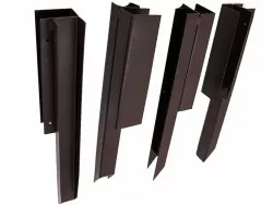 Угловой элемент металлический NauticPrime для клумб и грядок 225*30