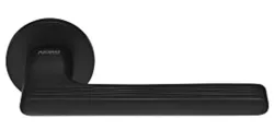 Дверные ручки RUCETTI RAP 26 SLIM-R BL черный