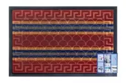 Коврик придверный LUX SHAHINTEX multi-color 40*60 бордовый