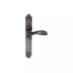 Дверные ручки FLOR BL. SILVER (PS)