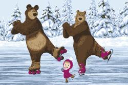 Маша и Медведь Трио на льду