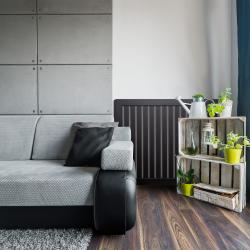 Экран радиатора реечный Deluxe 120*60 Черный v531948