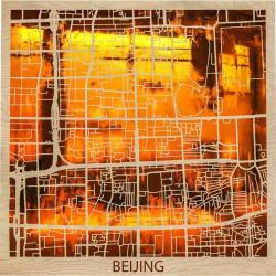 Карта города Beijing Gold White