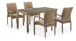 Набор мебели 4+1 T256B/Y379B-W65 Light Brown