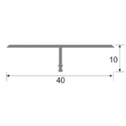 Профиль алюминиевый Т-образный ПТ-40