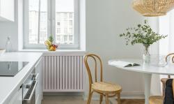 Экран радиатора реечный Deluxe 90*60 Ясень светлый v530798