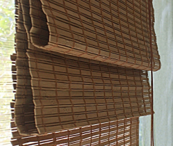 Римские бамбуковые шторы Какао