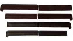 Комплект заглушек для пустотелой ступени Deckron коричневая