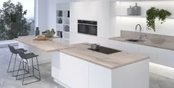 Столешница 2058AМ Сосна Бискайская 3050*600*38 мм 1 завал U матовая