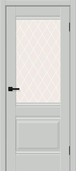 Прима-3 Grey Silk / White Сrystal