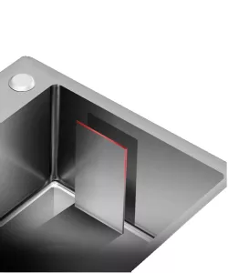 Мойка Amollet 5045 из нержавеющей стали черная