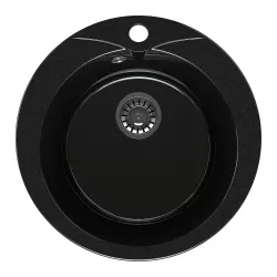 Мойка кухонная MaxStone MS-1 черный металлик