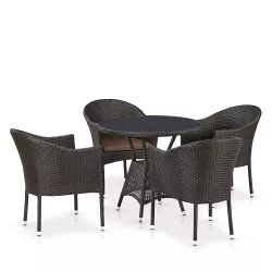 Набор 4+1 T707ANS/Y350-W53 4 Pcs Brown