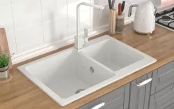 Мойка кухонная Gama Stone GS13 белый 331