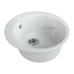 Мойка кухонная MaxStone MS-20 белый металлик