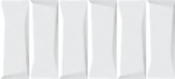 Плитка настенная Evolution рельеф кирпичи белый 15256 (EVG053)