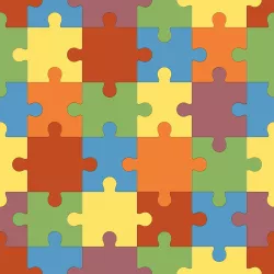 Полукоммерческий  линолеум Puzzle 2