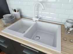 Мойка кухонная Gama Stone GS13 белый 331