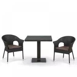 Набор мебели 2+1 T605SWT/Y79A-W53 Brown 2Pcs