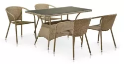 Набор мебели 4+1 T198D/Y137B-W56 Light Brown