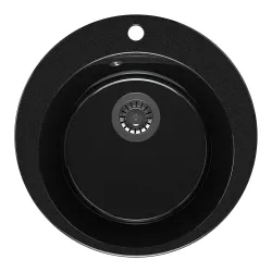 Мойка кухонная MaxStone MS-20 черный металлик