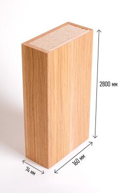 Колонна интерьерная сборная Дуб Скандинавский 2800*160*174 мм