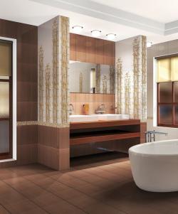 Декор Ретро бамбук 2 коричневый