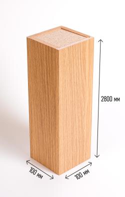 Колонна интерьерная сборная Дуб Скандинавский 2800*100*100 мм
