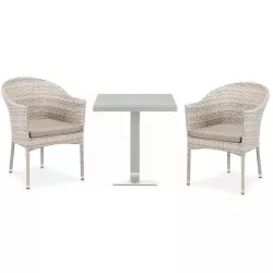 Набор мебели 2+1 T605SWT/Y350-W85 Latte 2Pcs