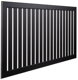 Экран радиатора реечный Deluxe 150*60 Черный v532051